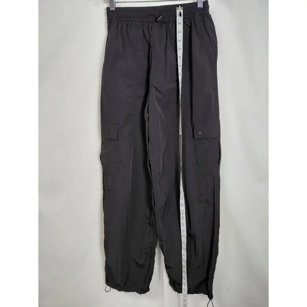 PINK Victoria's Secret Black Relaxed Fit Casual Cargo Pants Women Size XS